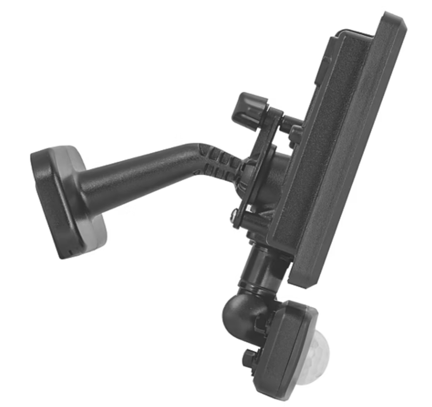LUCECO ESSENCE OUTDOOR LED FLOODLIGHT WITH BALL JOINT & PIR SENSOR (BLACK 20W 2000LM)