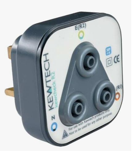 Kewtech KEWCHECK R2 Socket Testing Adaptor - Test Without Removing Wall Socket