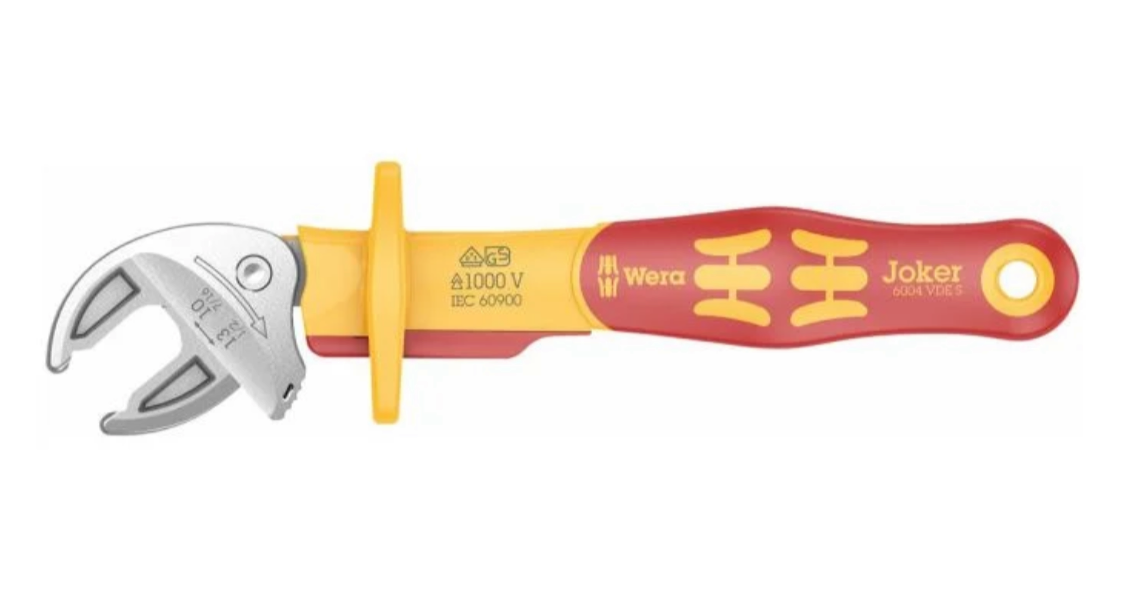 2) Wera 6004 Joker VDE S VDE-Insulated Self-Setting Spanner