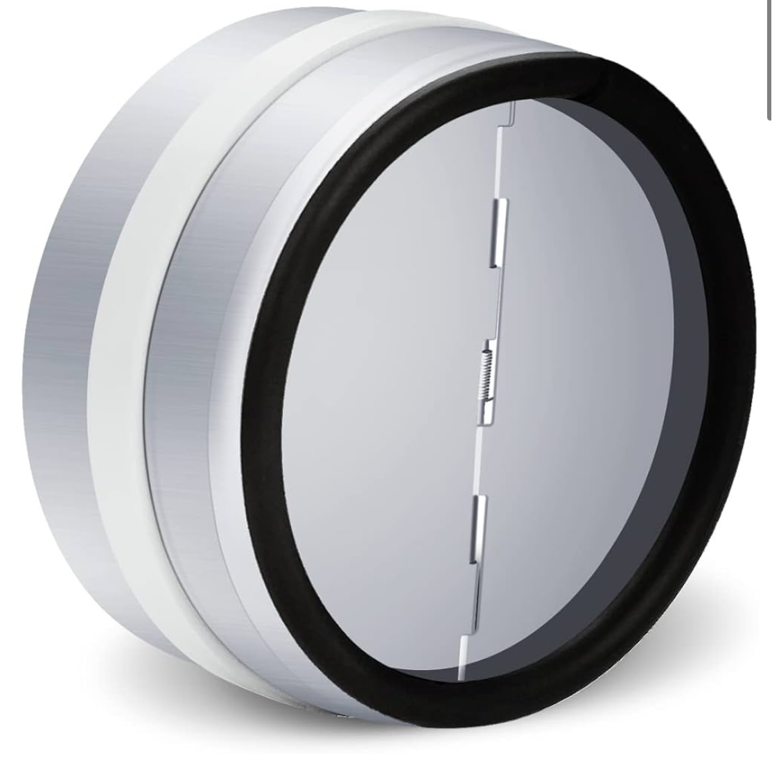 WeCooper 100mm - 4 inch FAN Backdraught Shutter, Non-Return Damper Flap to Connect Duct Pipe or Flexible Hose Pipe
