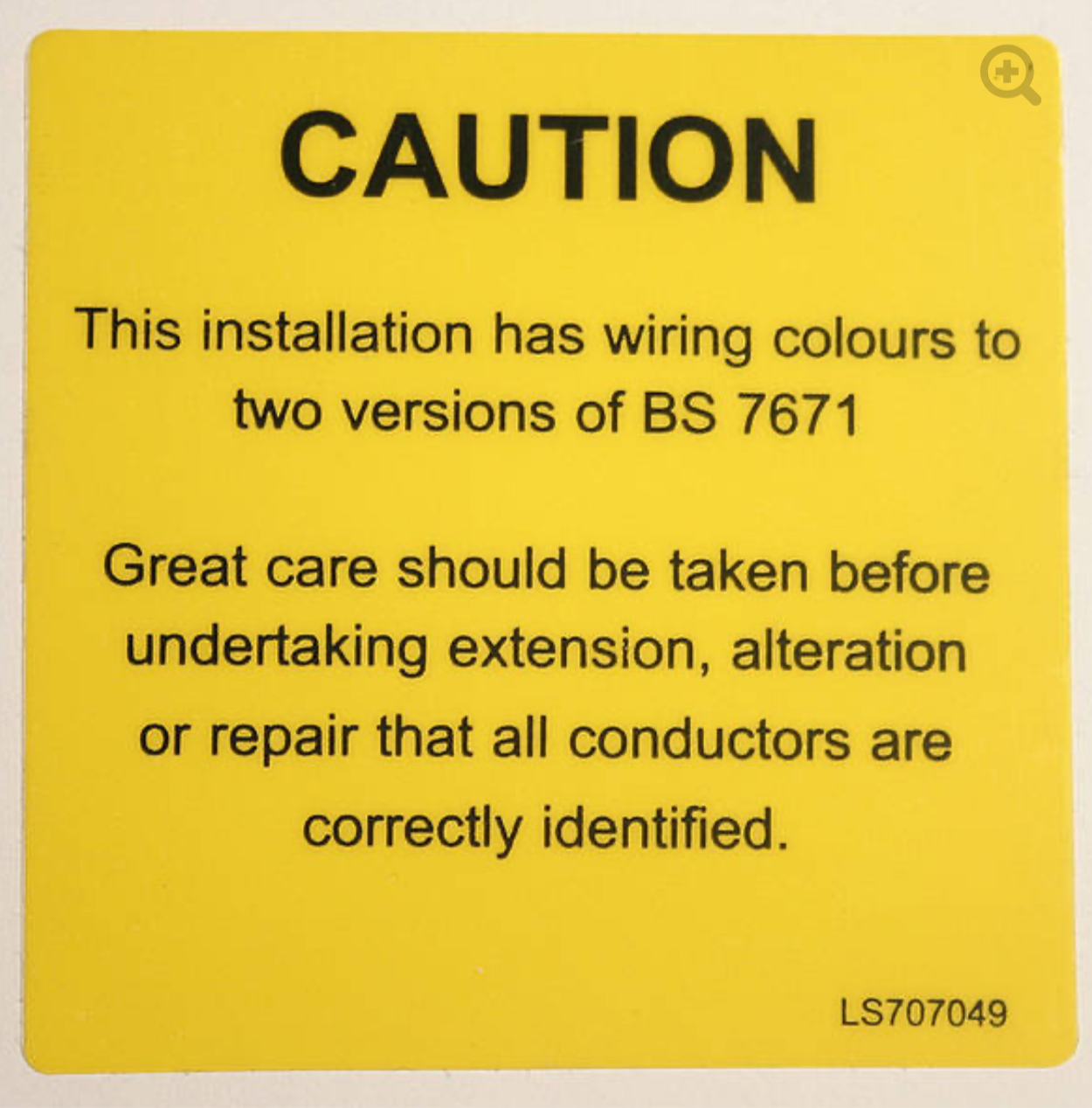 01) 5x (70x70mm) Two Colour Sticker