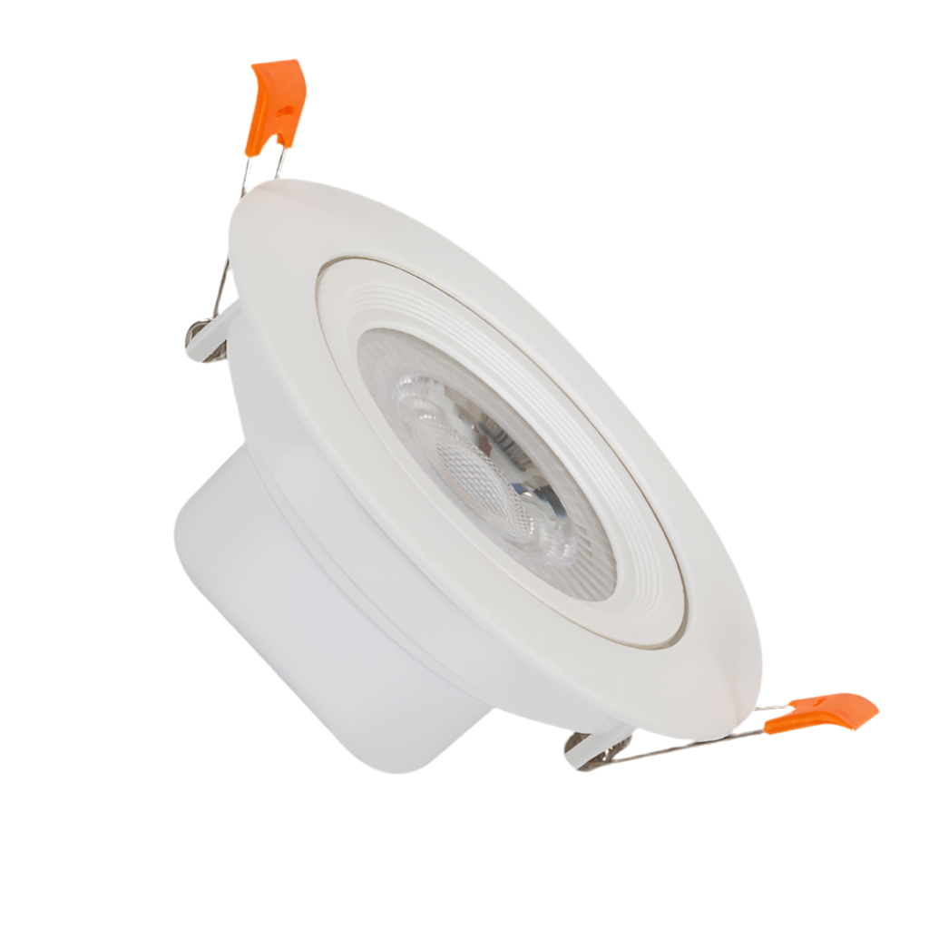 72) Adjustable White Downlight 9W Daylight (Cut out 95mm) (H 50 x W 114mm)