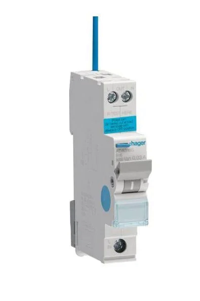 HAGER 32A 1-Pole, 6kA B-Curve RCBO