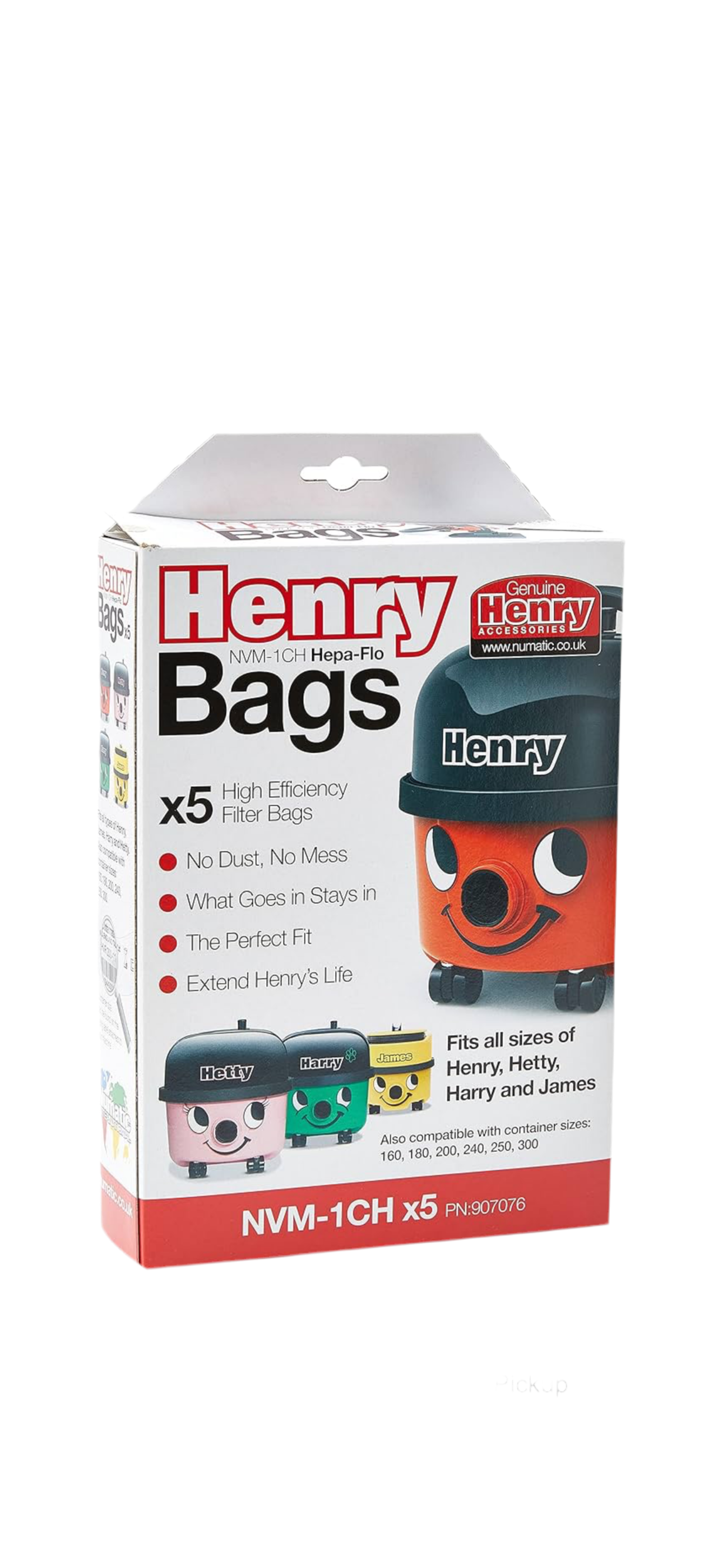 1) Henry Hoover Bags x5
