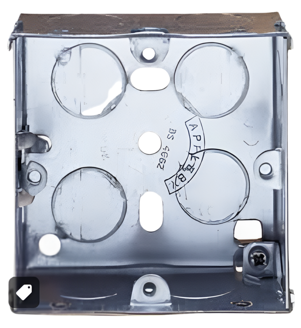0) Best Seller - 35mm Metal Back Box x1