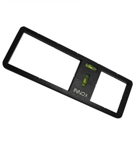 2) Electrical Socket Back Box Cutting Template - with Vertical and Horizontal Spirit Levels I Electricians Tools I Double Plug Sockets I Double Socket Back Box I Spirit Level (Black)