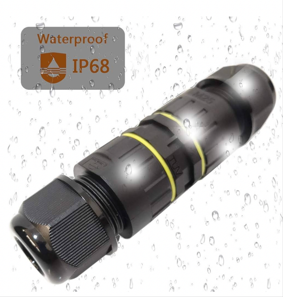 CTRICALVER Waterproof Junction Box Outdoor Cable Connector New IP68 Connector External Sleeve Coupler 5mm-14mm (Pack of 4)