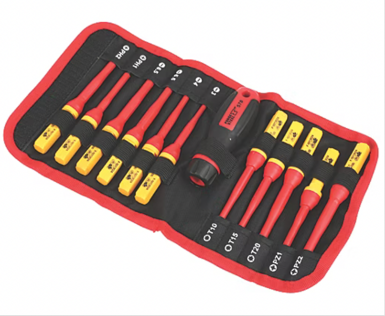 FORGE STEEL VDE CHANGEABLE BLADE SCREWDRIVER SET 12 PCS