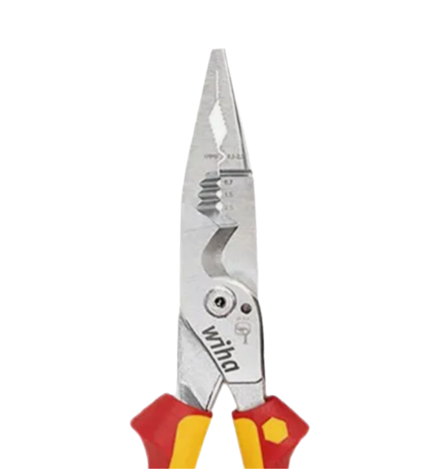 1) Wiha Electrician Plier 8-in-1 Multifunctional Insulated Wire Stripping & Pliers