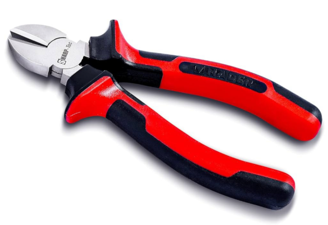 Sharp-Tec Diagonal Cutting Pliers, 160mm Precision Wire Cutters with Anti-Slip Handle, 6-inch Professional Wire Cutters