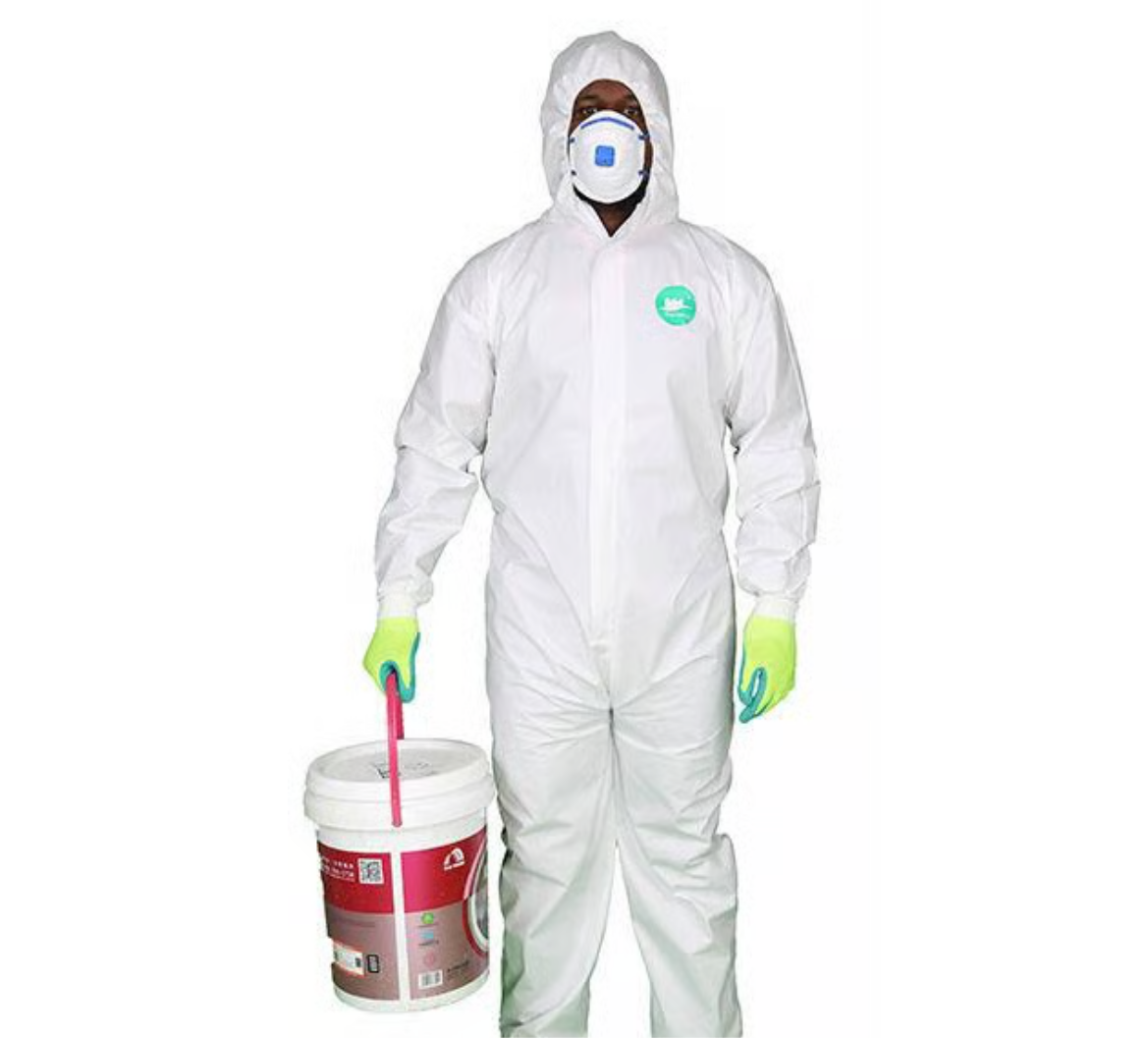 1) Breathable White overall