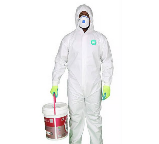 1) Breathable White overall