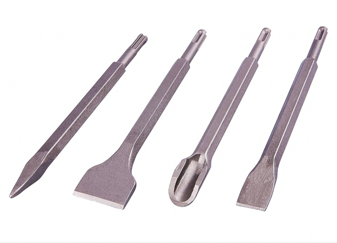 2) Amtech E0640 4 Piece SDS Chisel Set
