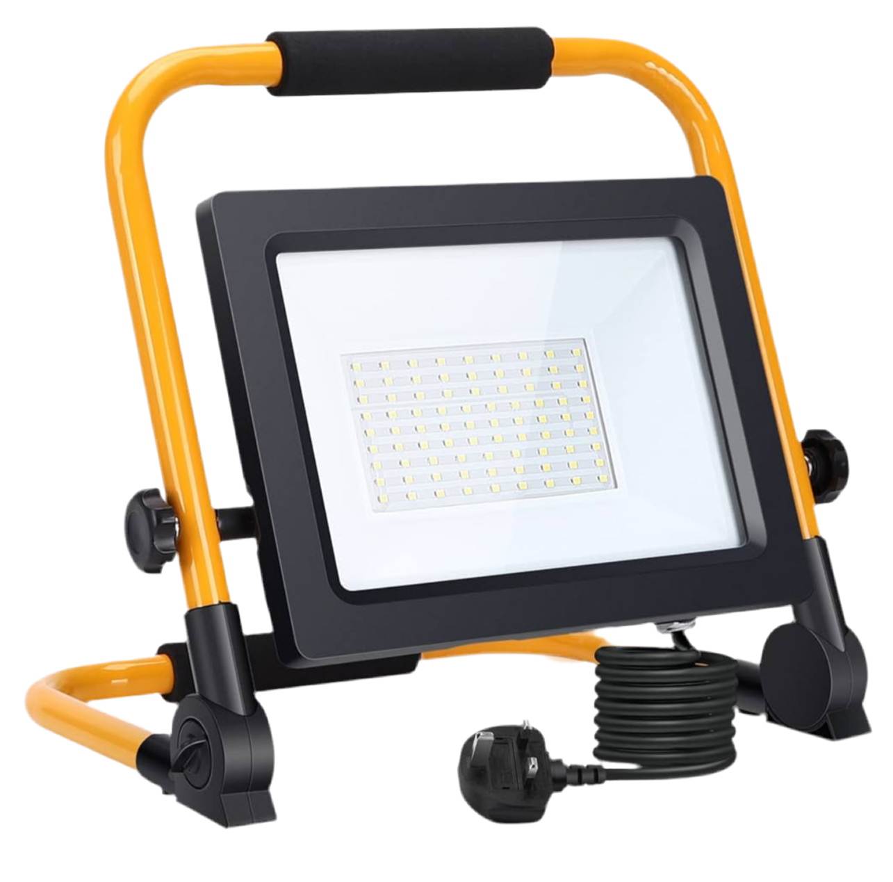 998) Work Light - Aigostar 50W Floodlight with 5.9ft Cord & Plug, IP65 Waterproof LED Work Light - 6500K Cool White