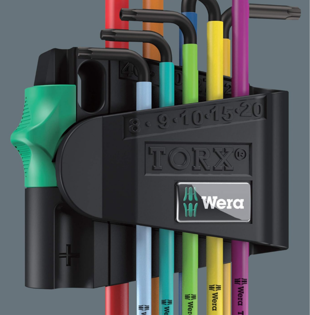 Wera 967SPKL/9BO Multicolour TX-key set, TX8 - TX40, 9pc