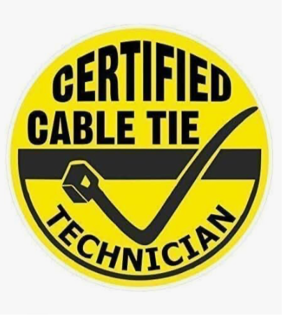 Certified Cable Technician Sticker 100mm x 100mm