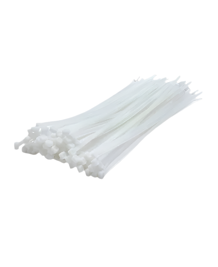 3) Clear Cable Ties 200mm x100