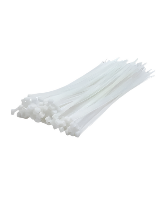 3) Clear Cable Ties 200mm x100