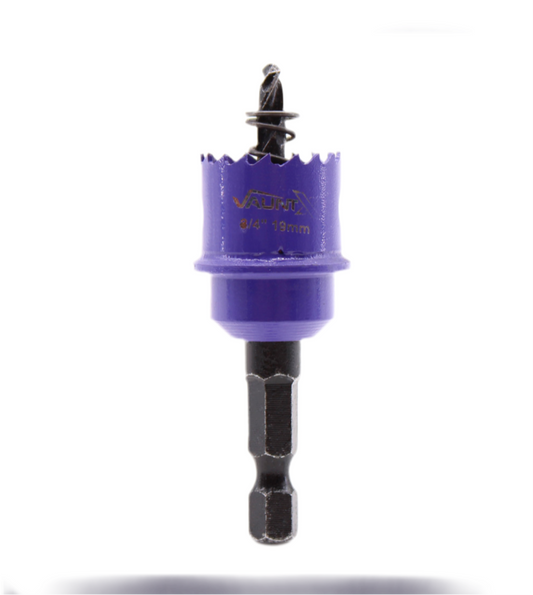 Vaunt X Impact Holesaw Bi-Metal Colour Coded 1/4'''' Shank 19mm 65mm''