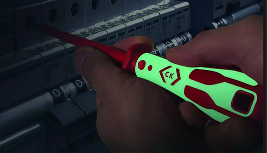 1) CK 5 Pce Glow Dextro VDE 1000v Insulated Slim Pozi/Slot Screwdriver Set,T49283PD