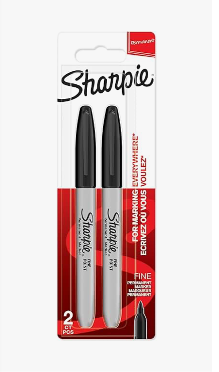 999) Sharpie Permanent Markers | Fine Point for Bold Details | Black Ink | 2 Marker Pens