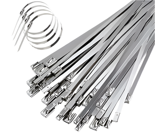 99) METAL CABLE TIES X50 (150mm L)