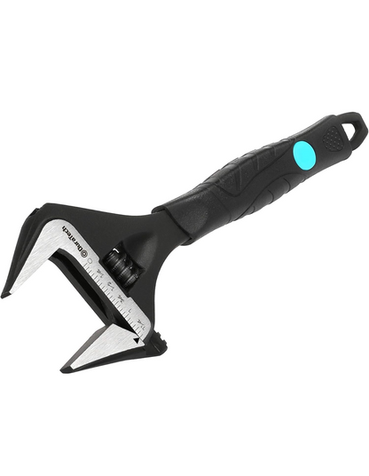 0) DURATECH 8-Inch/200mm Adjustable Wrench, Wide Jaw Large Opening