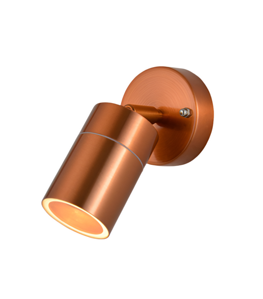 97) OUTDOOR ADJUSTABLE WALL LIGHT - COPPER (Lamp included-Warm White)