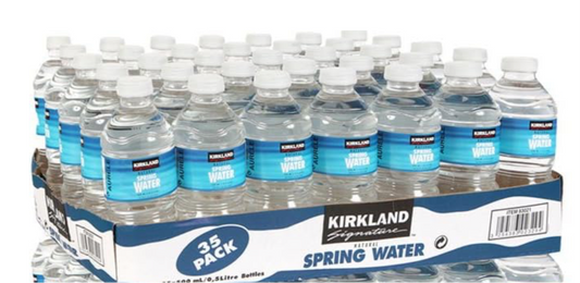 KIRKLAND - 500ml x 35 Bottles Natural Spring Mineral Water (Works out 50p per bottle)