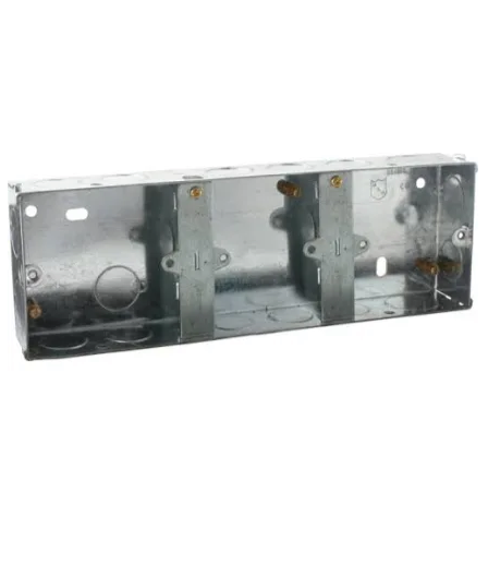 0) Best seller - 25mm 3X 1gang Metal Back Box