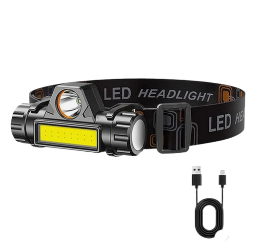 01) HEAD TORCH- USB RECHARGEABLE