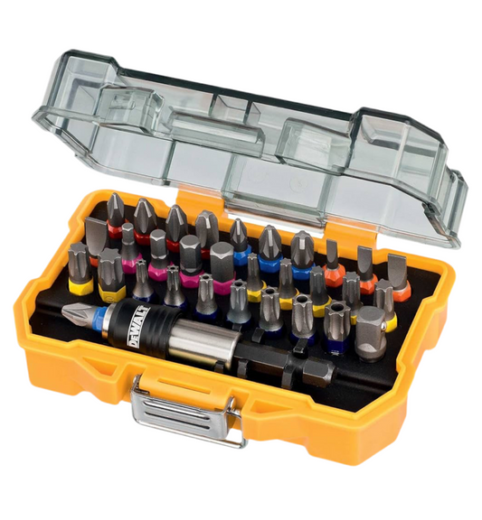 01) DEWALT DT7969-QZ, 32 Piece XR Professional Magnetic Screwdriver Bit Accessory Set