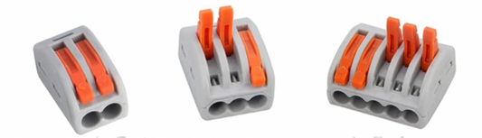 1) 100pcs Assorted Wire Connectors - Lever Connectors