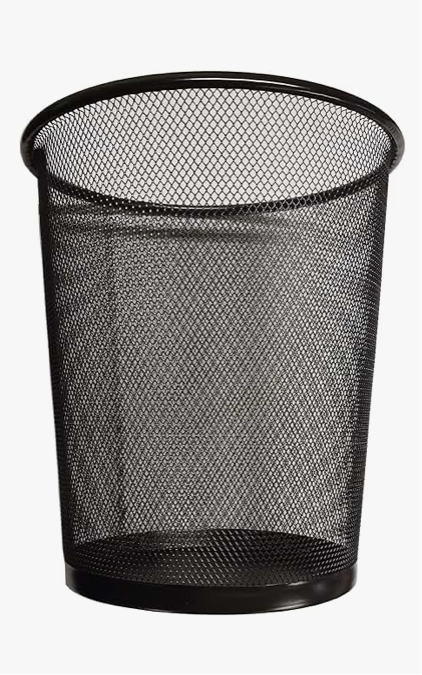 999) Circular Mesh Bin - BLACK) (290mm x 190mm)