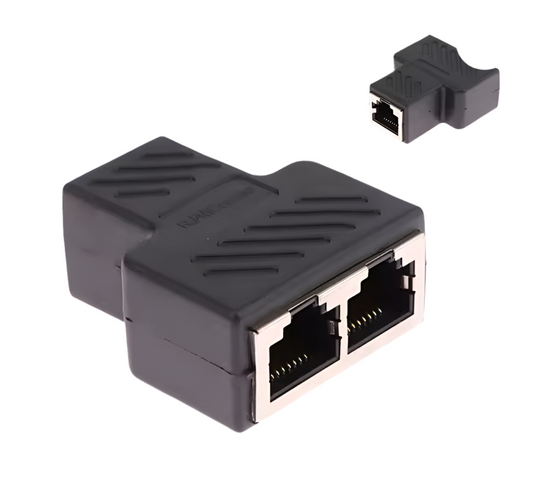 44) RJ45 1 To 1/2 LAN Ethernet Network Cable Female 3Way