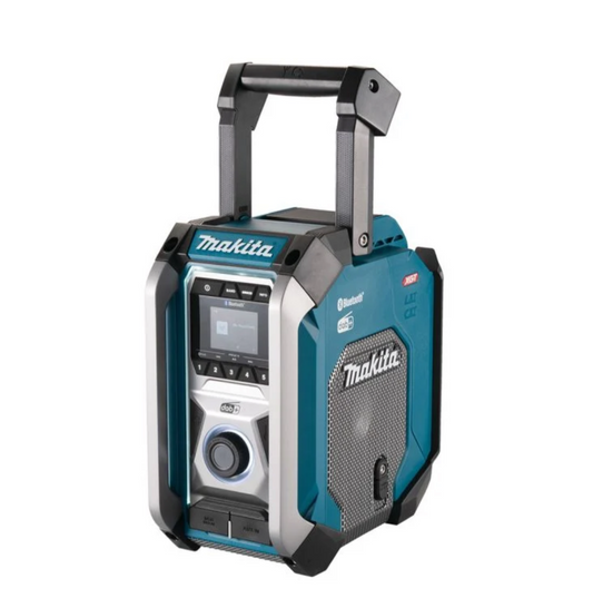 Makita MR007GZ 12v/14.4v/18v/40v Max XGT Bluetooth DAB/DAB+ Digital Job Site Radio a USB Port to charge phone (Body Only)