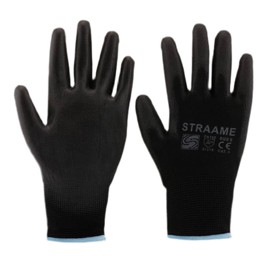 99) 12x BLACK GLOVES (Large)