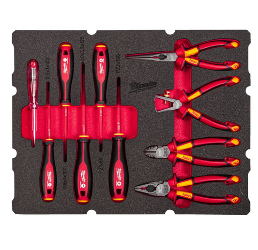 Milwaukee 4932493637 Packout 10 Piece Insulated Electrician Foam Insert Set