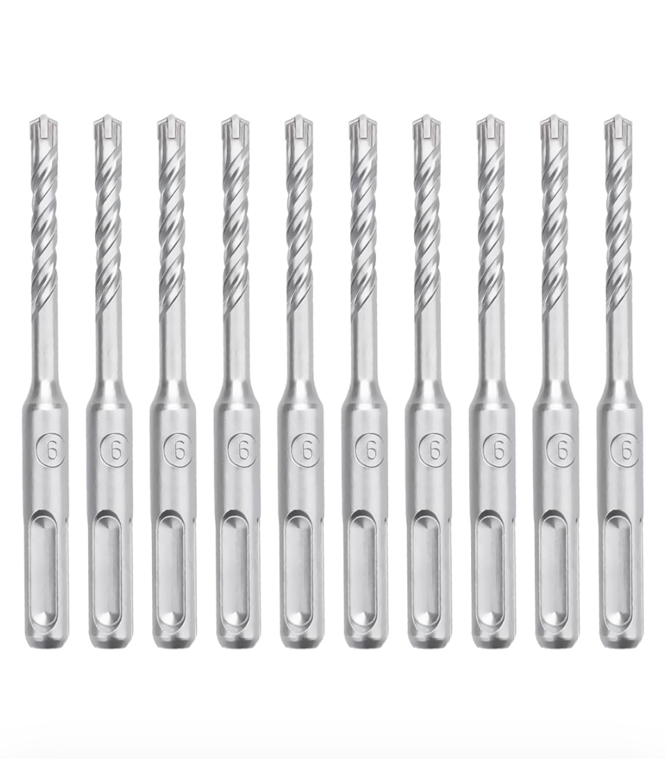0) (Best Seller) 10x 6mm SDS Drill Bits 6mm x 110mm Long