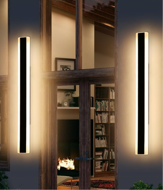 Mikeru (100cm - 1mtr) Outdoor Wall Lights 2pack Warm White