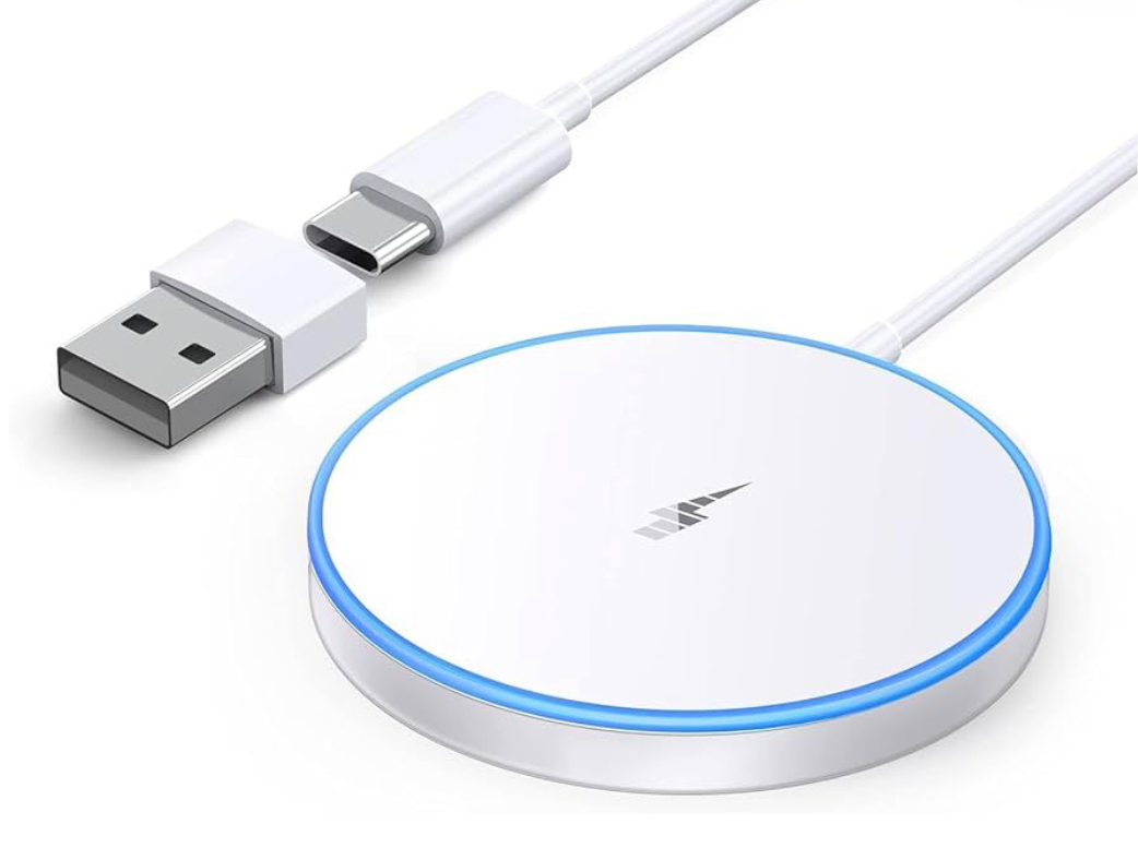 Magnetic Wireless Charger Fast Apple Mag-Safe Charger for iPhone 16 Pro Max/16 Pro/16 Plus/16/15 Pro Max/15/14/13/12 Series AirPods3/2 LED Magnet Charging Pad Mag Safe Charger with Dual Charging Ports