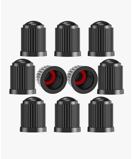 98) 10PCS Tyre Valve Caps, with O Seal Ring, Universal Stem Dust Covers for SUV, Cars, Bike, Motorcycles, Trucks, Heavy-Duty, Airtight Seal, Screw-On