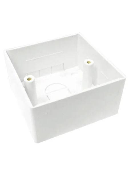 00) (Best Seller of the month) 45mm PVC Deep 1Gang Surface Mount Back Box (For Shower Pullcords & Cooker isolator)