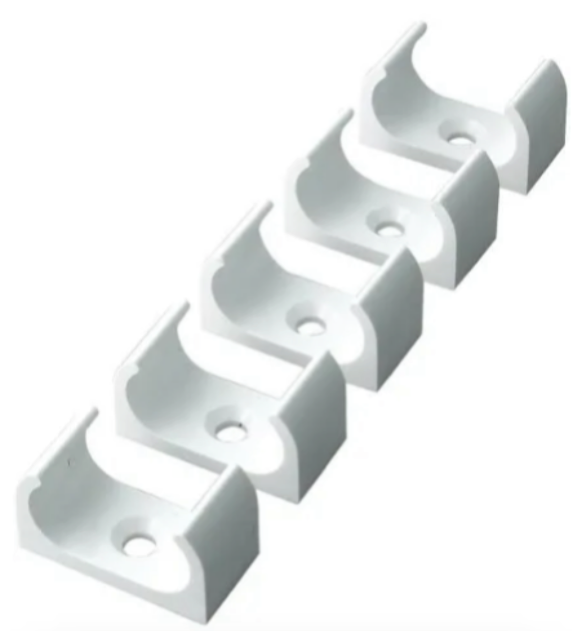 03) 10x 16mm oval conduit saddles