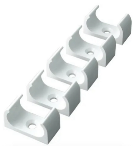 03) 10x 16mm oval conduit saddles