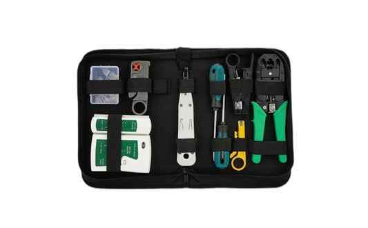 44) RJ45 Crimping Tool Kit (Cutter Stripper Crimper)