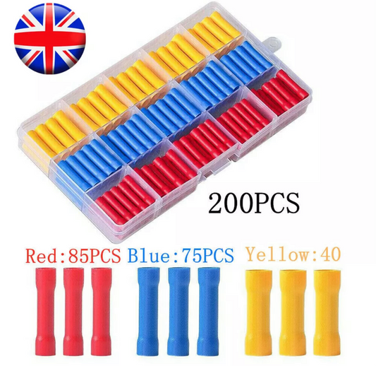 0) (Best Seller this month) Insulated Through Crimp connectors 200pcs (1mm to 6mm)