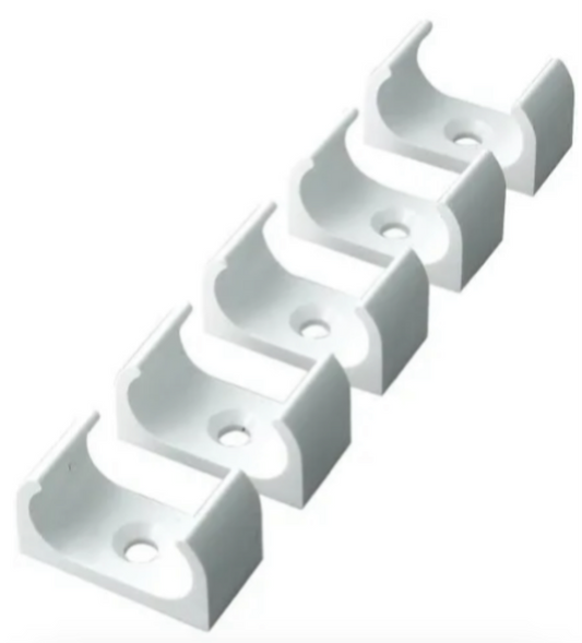 03) 10x 20mm oval conduit saddles