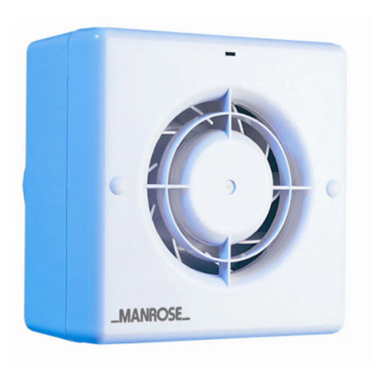 Manrose CF100P 100mm 4 Centrifugal Extractor Fan with Pullcord