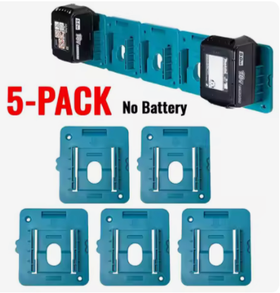 01) 5x Battery mount holder  ( Compatible with 18v Makita Battery’s)